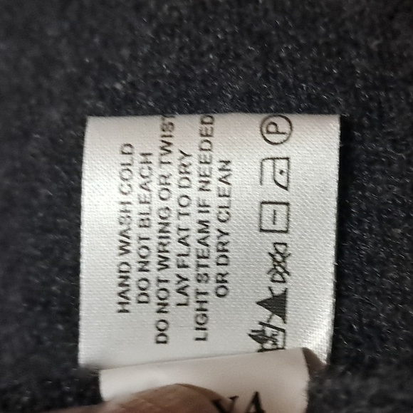 Orvis Women 100% Cashmere Crew Neck Sweater Tunic Size L Gray Striped Soft Comfy - Picture 8 of 10